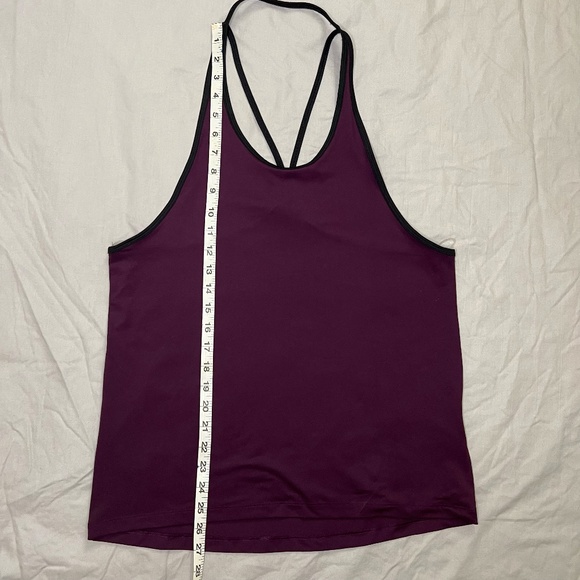 Adidas top women medium spaghetti strap racerback tank purple - Picture 8 of 8